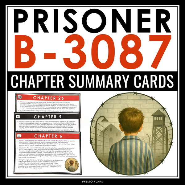 Prisoner B-3087 Chapter Summaries - Plot Summary Cards for Alan Gratz's Novel