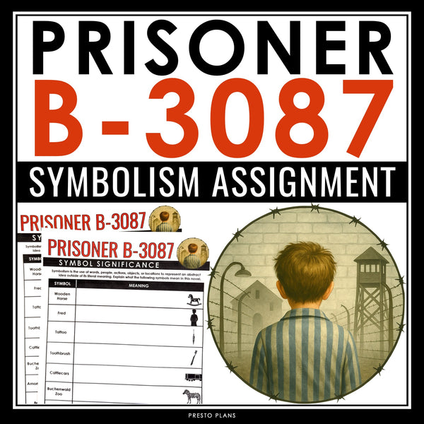 Prisoner B-3087 by Alan Gratz Symbolism Activity - Analyze Symbols in the Novel