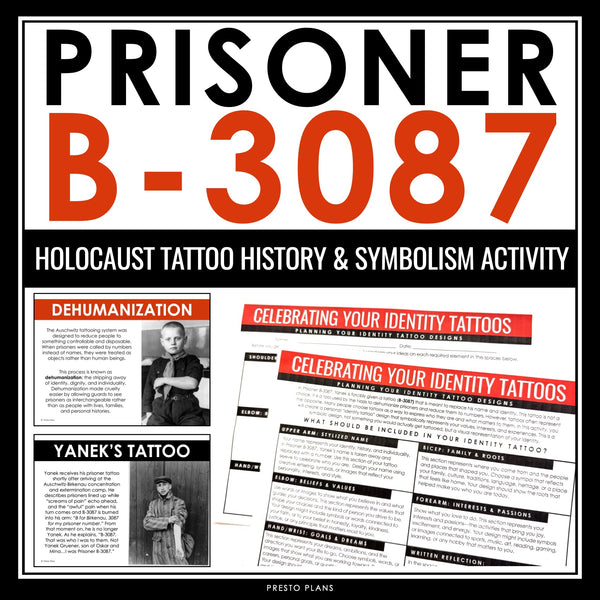 Prisoner B-3087 by Alan Gratz - Holocaust Tattoo Historical Context & Activity