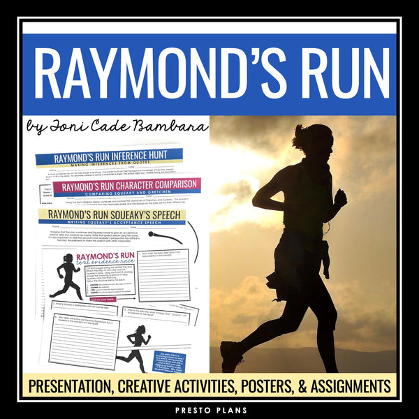 Raymond's Run by Toni Cade Bambara - Short Story Slides Assignments & Activities