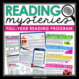 Reading Mysteries Program - Full Year Close Reading Inference Activities for ELA