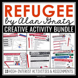 Refugee by Alan Gratz Activity Bundle - Creative Novel Activities & Assignments