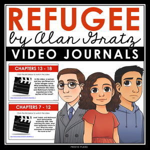 Refugee by Alan Gratz Writing Prompts - Video Clips and Journal Writing Topics