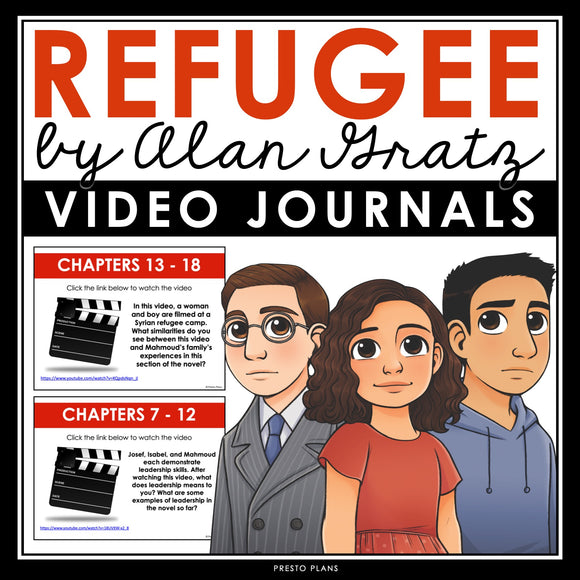Refugee by Alan Gratz Writing Prompts - Video Clips and Journal Writing Topics