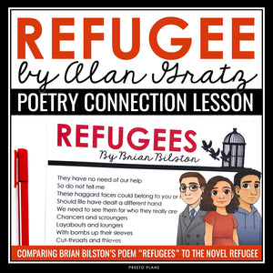 Refugee by Alan Gratz Activity - Poetry Connection to Refugees by Brian Bilson