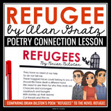 Refugee by Alan Gratz Activity - Poetry Connection to Refugees by Brian Bilson