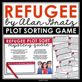 Refugee by Alan Gratz Activity - Creative Plot Diagram Game for the Novel