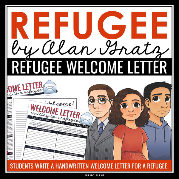 Refugee by Alan Gratz Activity - Welcome a Refugee Real-World Writing Assignment
