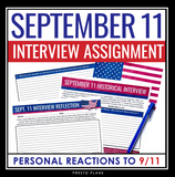 September 11 Assignment - Interview Activity for 9/11 Patriot Day