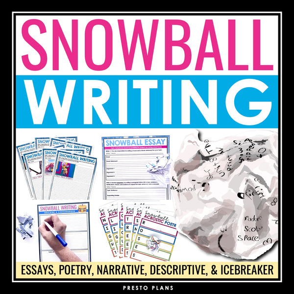 Collaborative Writing Activities and Assignments Bundle - Snowball Writing