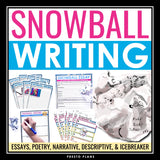 Collaborative Writing Activities and Assignments Bundle - Snowball Writing