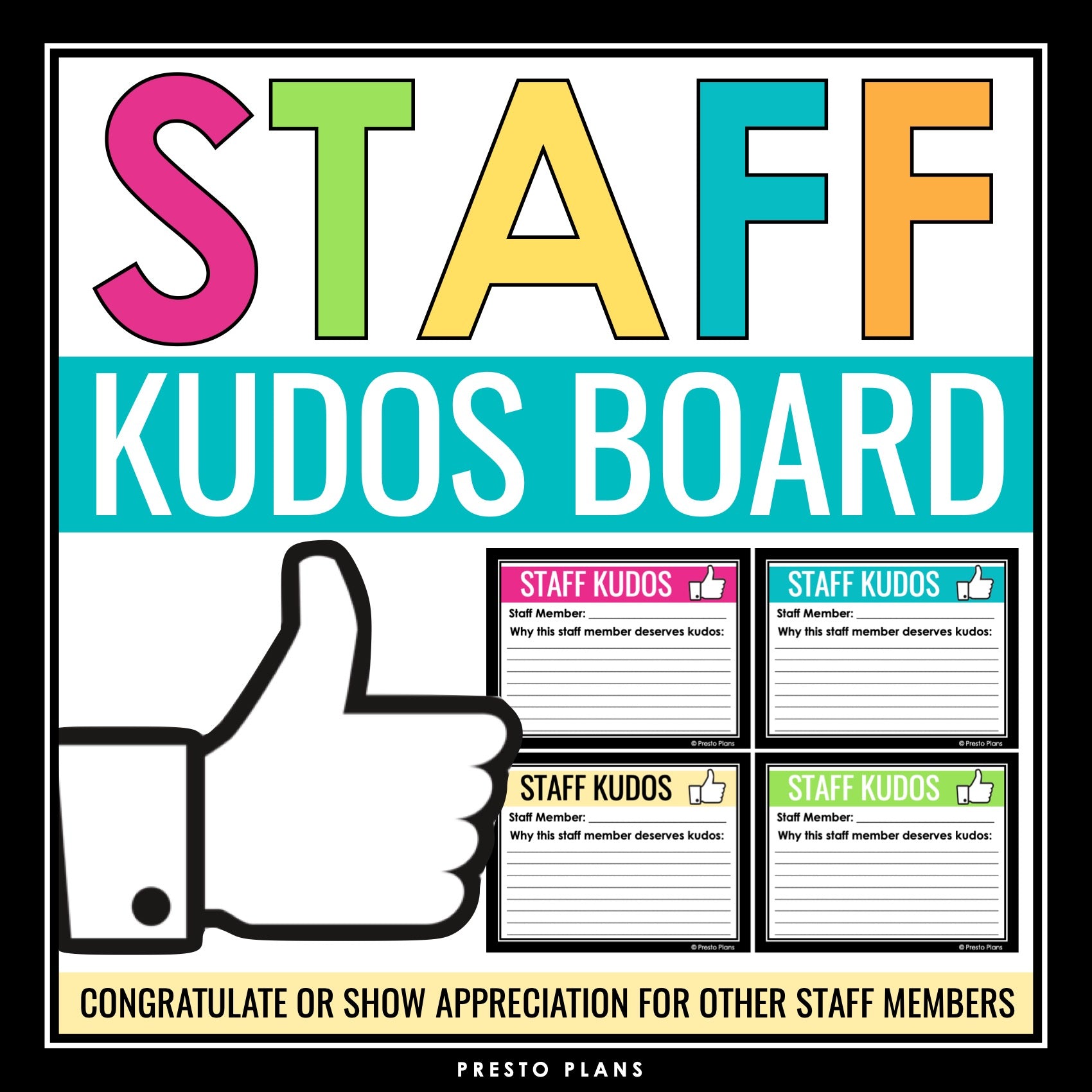 Teacher Appreciation Bulletin Board Staff Room Teachers' Lounge Displa β Presto Plans teacher-appreciation-bulletin-board-staff-room-teachers-lounge-displa-presto-plans