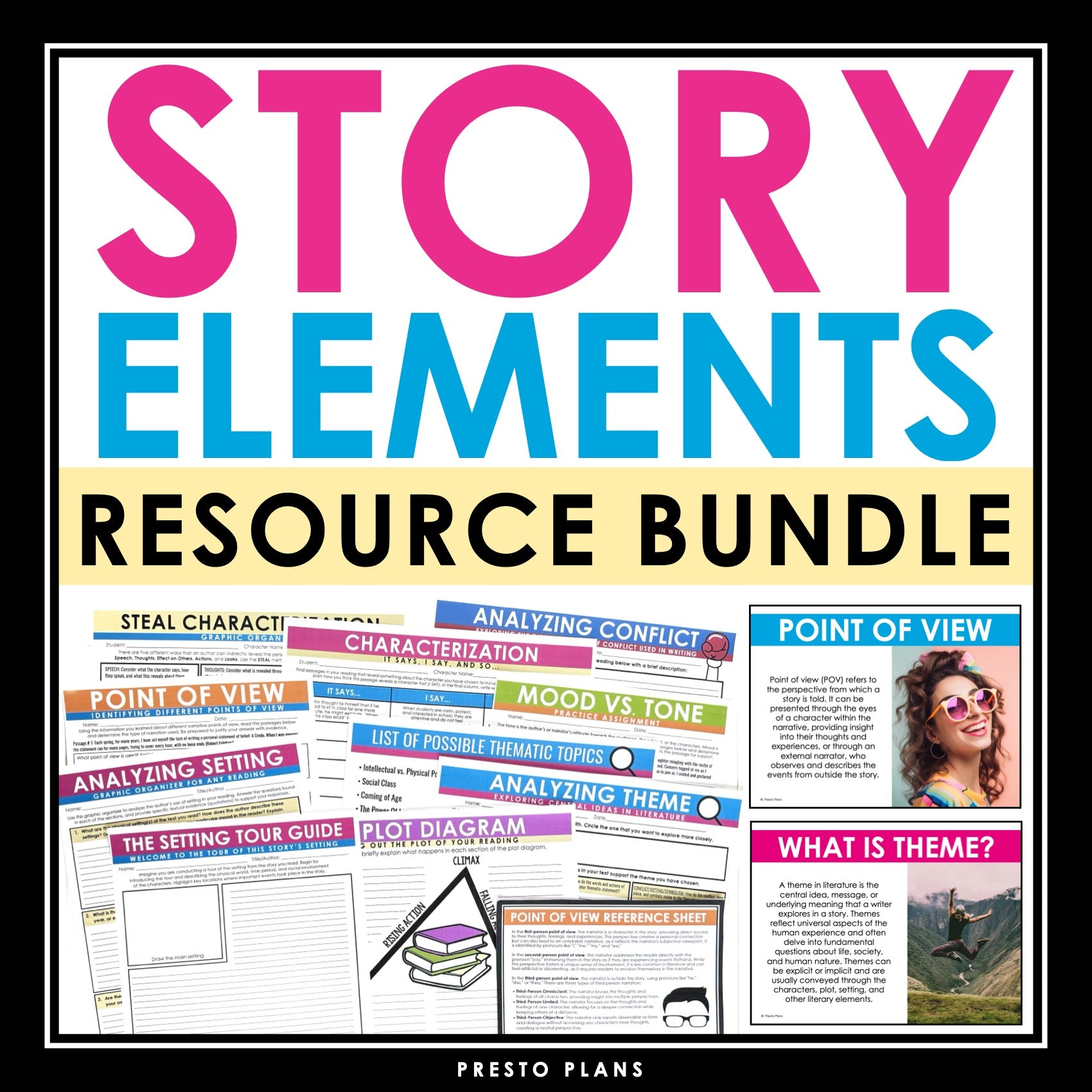 Story Elements - Assignments, Presentations, Activities, and