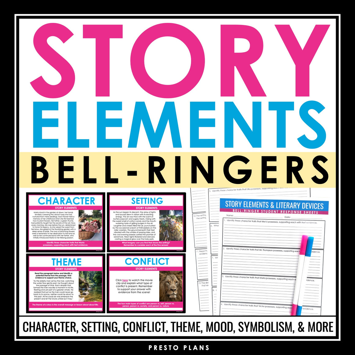 Presto Plans - Middle and High School English Teacher Resources