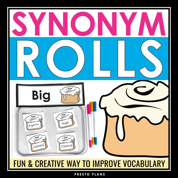Synonyms Activity - Vocabulary and Word Choice Hands-On Writing Assignment