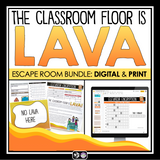 Escape Room Team Building Game - The Classroom Floor is Lava - Digital Print