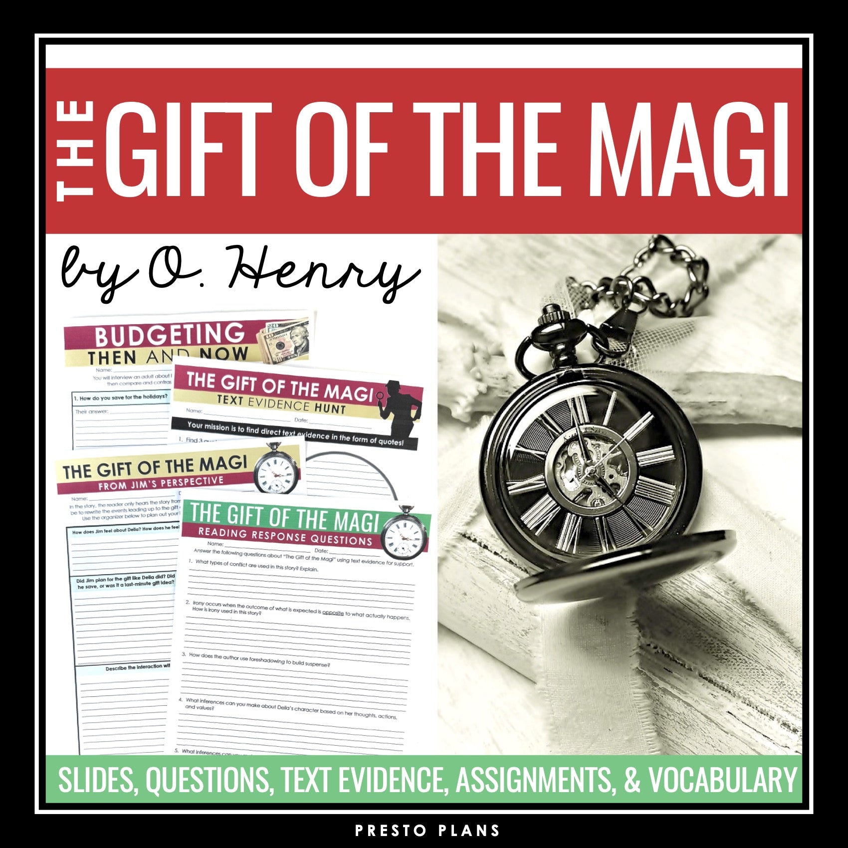 The Gift of the Magi by O. Henry Short Story Slides, Assignments