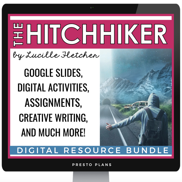 The Hitchhiker by Lucille Fletcher Radio Play Drama Lesson & Activities Digital
