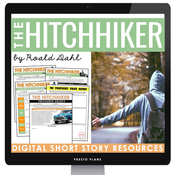 The Hitchhiker by Roald Dahl - Short Story Digital Slides and Assignments