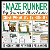 The Maze Runner Activity Bundle - Creative Novel Activities and Assignments