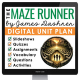The Maze Runner Unit Plan – James Dashner Novel Study Reading Unit – Digital