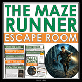 The Maze Runner Escape Room Activity - Breakout Review for James Dashner's Novel