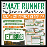 The Maze Runner Activity - Assign Students a Glade Job Activity and Assignments