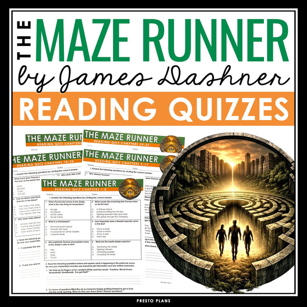 The Maze Runner Quizzes - Multiple Choice and Quote Quizzes - Answer Key