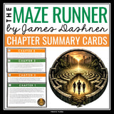 The Maze Runner Chapter Summaries - Plot Summary Cards for James Dashner's Novel