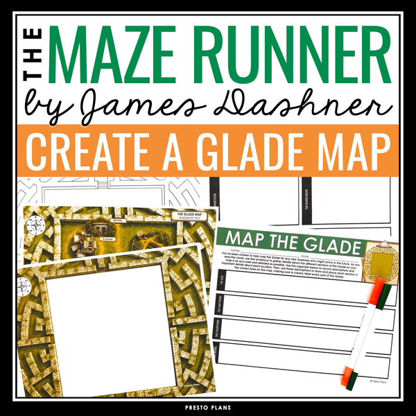 The Maze Runner Activity - Design a Glade Map Creative Novel Setting Assignment