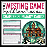 The Westing Game Chapter Summaries - Plot Summary Cards for Ellen Raskin's Novel