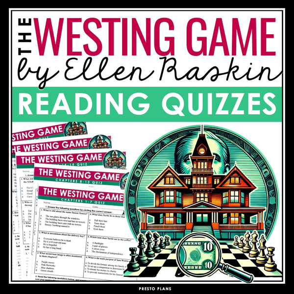 The Westing Game Quizzes - Multiple Choice and Quote Quizzes - Answer Key