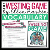 The Westing Game Vocabulary Booklet, Presentation, and Answer Key
