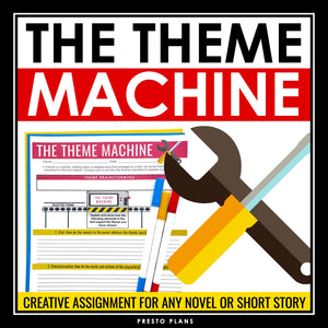 Theme Assignment for Any Novel or Short Story - Story Elements Literary Devices