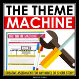 Theme Assignment for Any Novel or Short Story - Story Elements Literary Devices