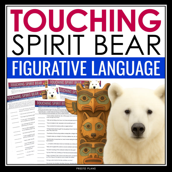 Touching Spirit Bear Figurative Language Assignments and Answer Keys