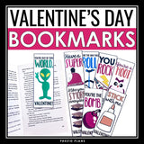 Valentine's Day Bookmarks - Funny Puns Student Gift for Valentine's Day