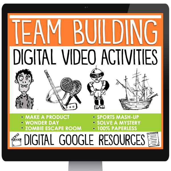 Team Building Activities - Back to School Videos & Assignments Digital Bundle