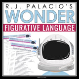 Wonder by R.J. Palacio Figurative Language Assignments and Answer Keys