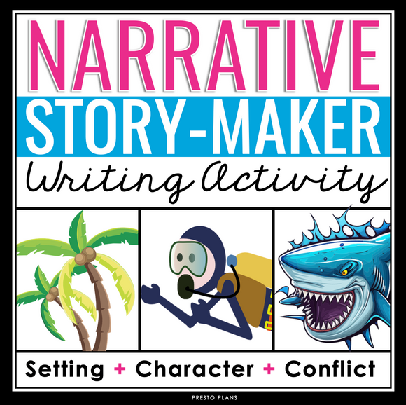 Narrative Writing Prompts - Creative Writing Story Starters - Story Elements