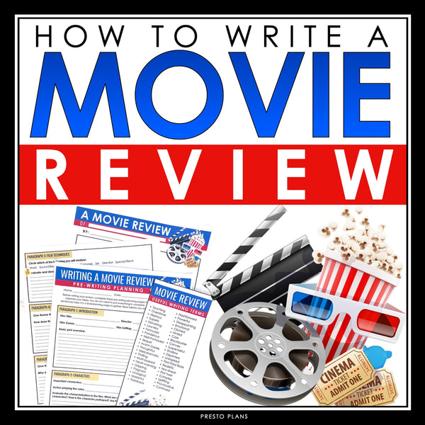 Movie Review Writing - Presentation and Activities for Writing a Film Review