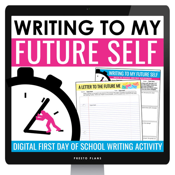 First Day of School Digital Activity - Back to School Writing to My Future Self