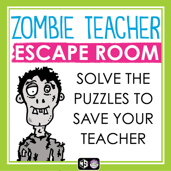 Escape Room Zombie Teacher Breakout Game Activity - Team Building Challenge