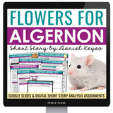 Flowers for Algernon by Daniel Keyes Digital Short Story Slides & Assignments