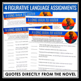 A Long Walk to Water Figurative Language Assignments and Answer Keys