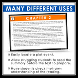 A Long Walk to Water Chapter Summaries - Plot Cards for Linda Sue Park’s Novel