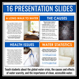 A Long Walk to Water Activity & Water Scarcity Lesson - Water Walk and Tracking