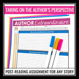 Author Perspective Assignment - Creative Assignment for Any Novel or Short Story