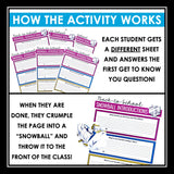 Back to School Activity First Day Icebreaker - Get to Know You Creative Activity