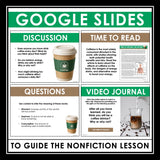 Nonfiction Reading Comprehension Digital Article and Activities - Caffeine